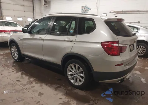 2013 BMW X3 xDrive28I из США, поврежденный, VIN 5UXWX9C54D0D05414